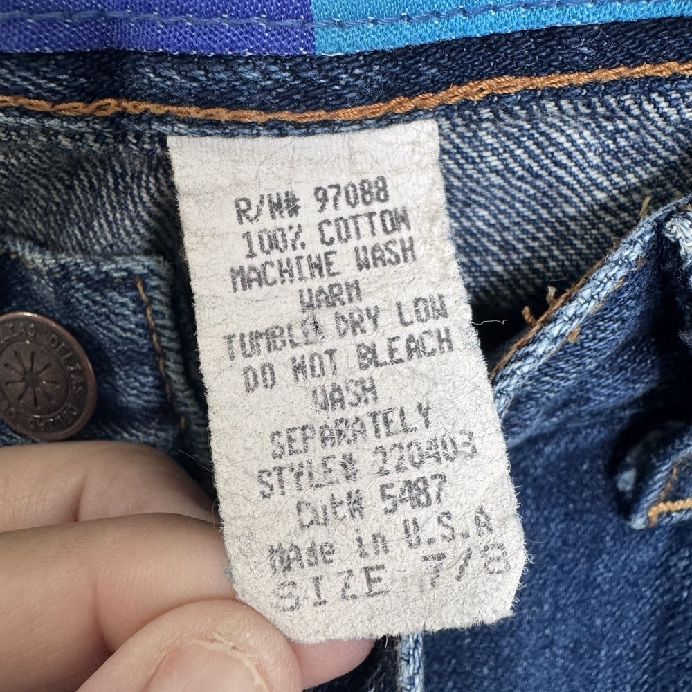 Vintage Delia's Y2K Flare Jeans 7/8 Hand Painted Mushroom Fairycore Cottagecore - Picture 3 of 10